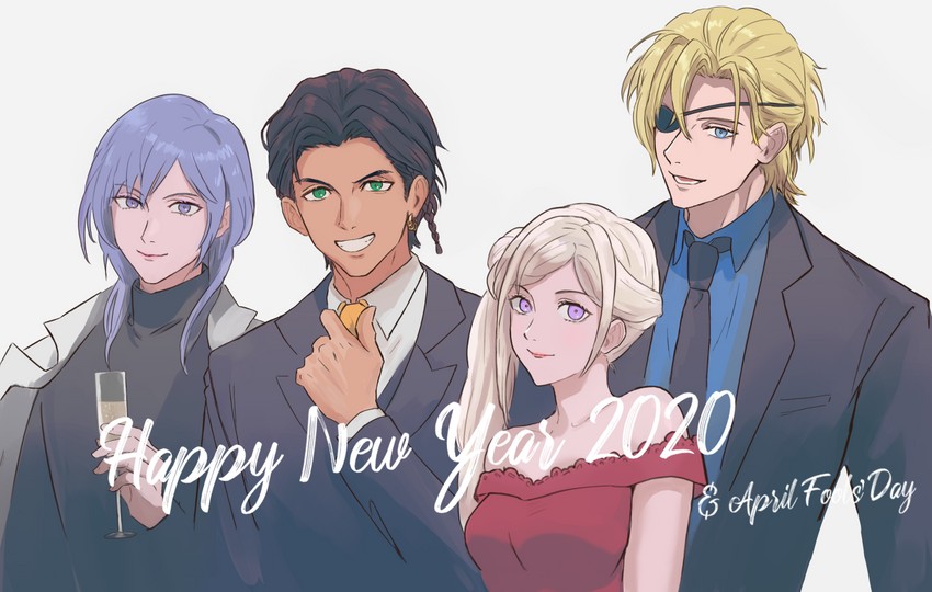 edelgard von hresvelg, dimitri alexandre blaiddyd, claude von riegan, and yuri leclerc (fire emblem and 1 more) drawn by adz_lrp