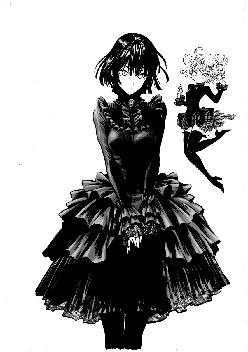 tatsumaki and fubuki (one-punch man) drawn by murata_yuusuke