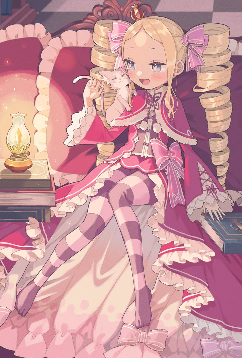 beatrice and puck (re:zero kara hajimeru isekai seikatsu) drawn by parupin