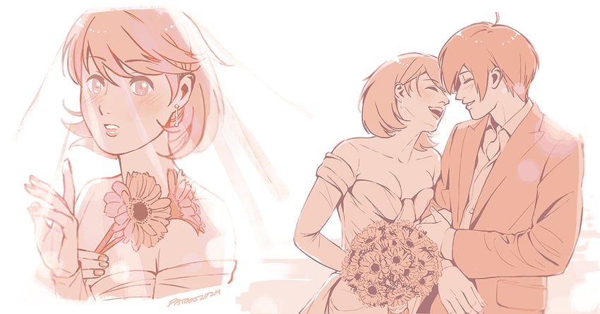 yuuki makoto and takeba yukari (persona and 2 more) drawn by paaaatchieee
