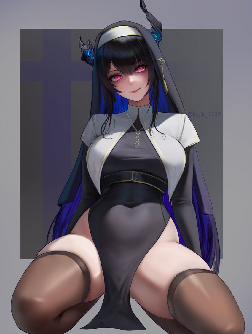 nerissa ravencroft (hololive and 1 more) drawn by lazik_1337