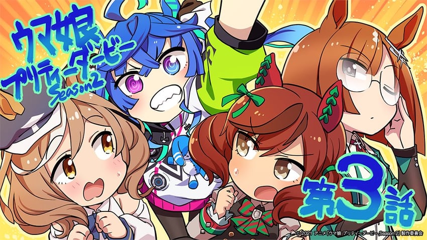 nice nature, twin turbo, matikane tannhauser, and ikuno dictus (umamusume and 1 more) drawn by miyajima_seiya
