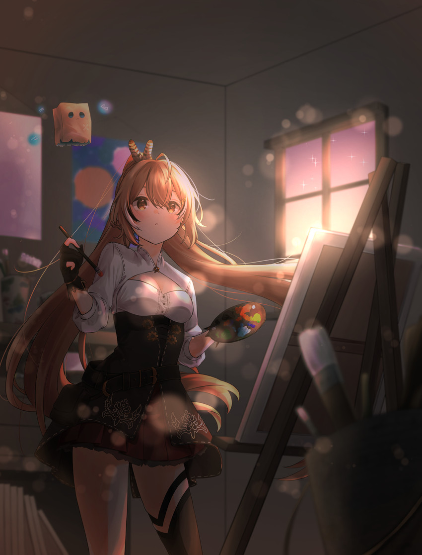 nanashi mumei and friend (hololive and 1 more) drawn by nenu_1583
