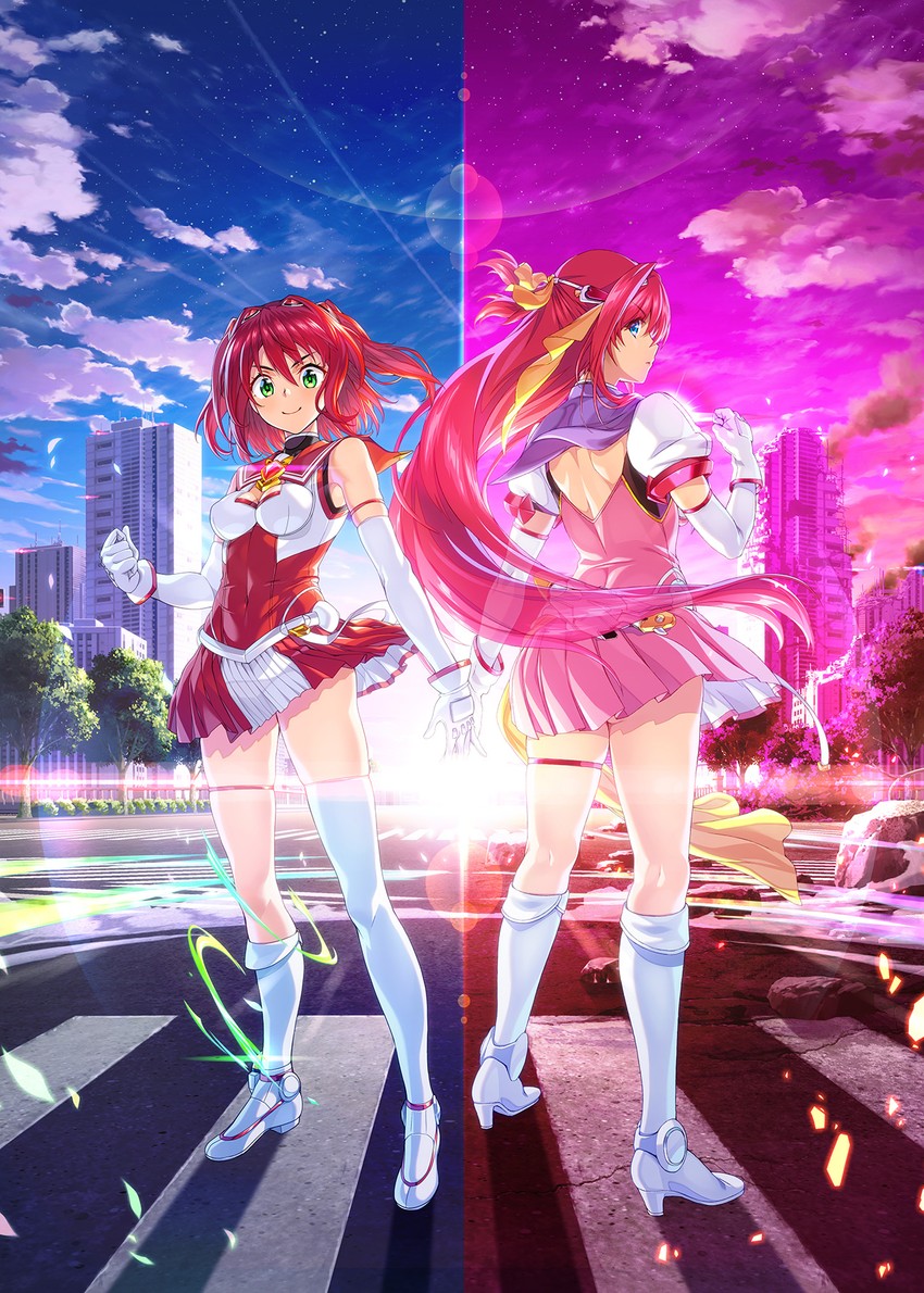 escalayer, kouenji sayuka, and sonozaki akari (choukou and 1 more)