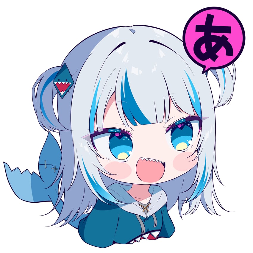 gawr gura (hololive and 1 more) drawn by ichijo_rei