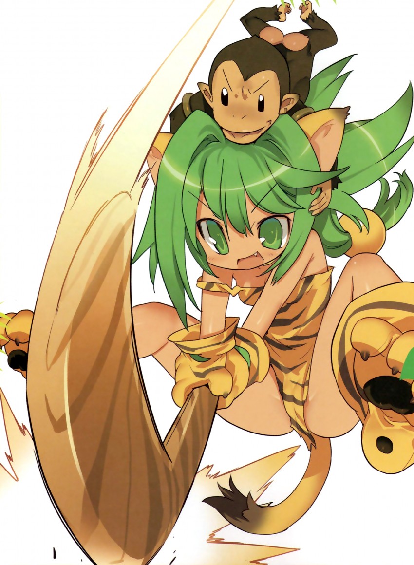 cham cham and paku paku (queen's blade and 2 more) drawn by blade_(galaxist)