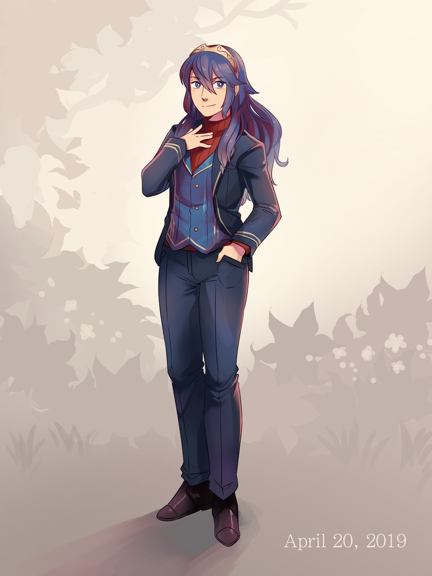 lucina (fire emblem and 2 more) drawn by frogbians