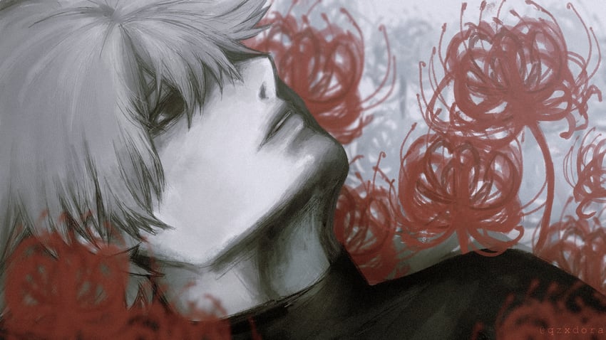 kaneki ken (tokyo ghoul and 1 more) drawn by qzxdoraa