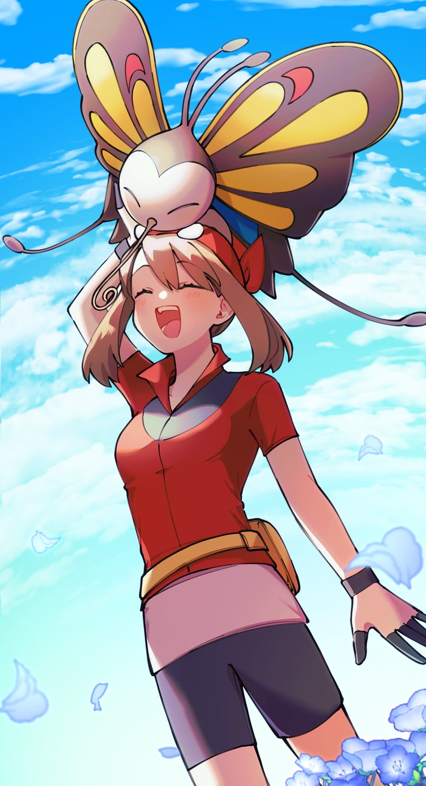 may and beautifly (pokemon and 1 more) drawn by omame_gohan