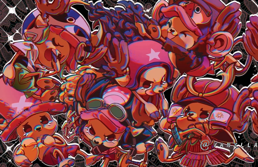 tony tony chopper (one piece and 3 more) drawn by vanxllavina