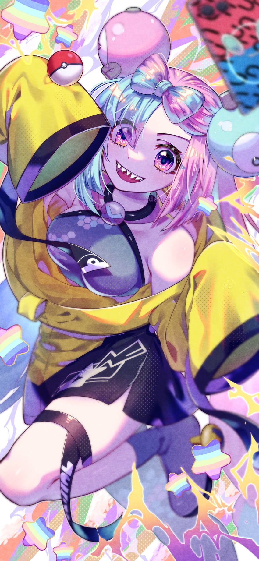 iono (pokemon and 1 more) drawn by denko_(ziutyou3maruhho)