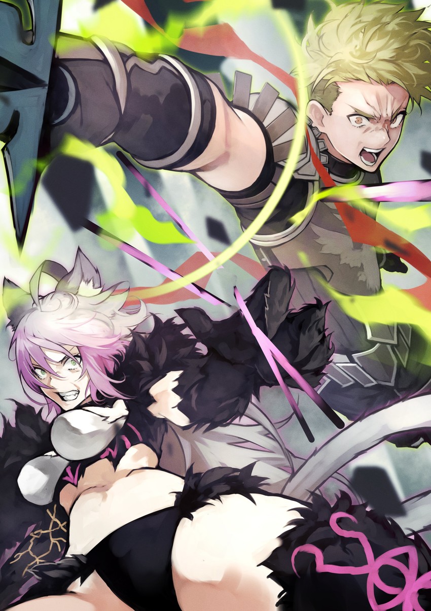atalanta, achilles, and atalanta alter (fate and 2 more) drawn by yoshio_(55level)