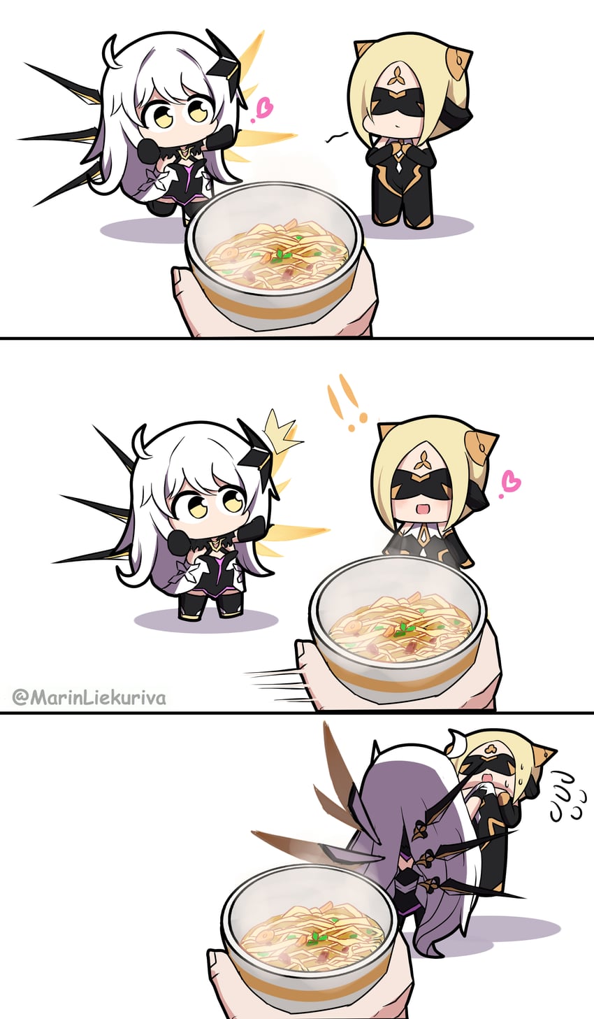 kiana kaslana and herrscher of dominance (honkai and 1 more) drawn by marin_liekuriva