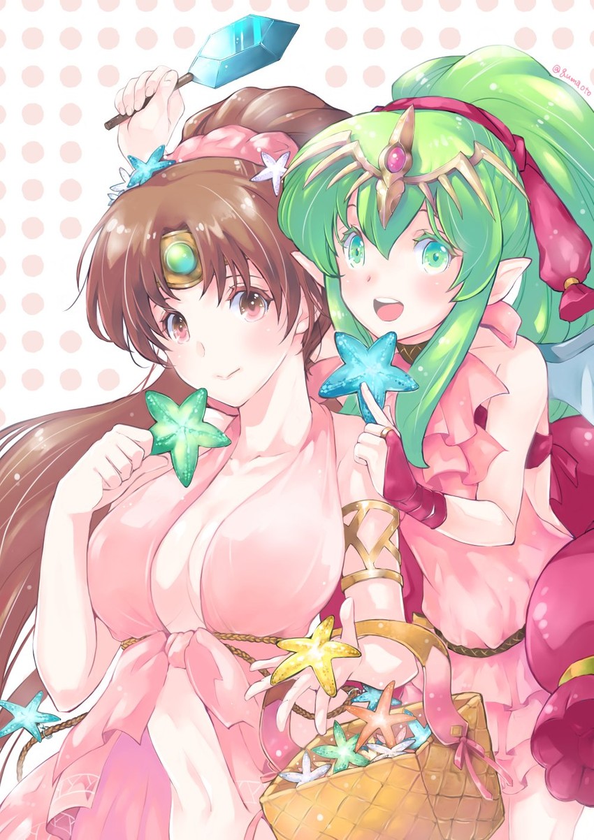 tiki and linde (fire emblem and 2 more) drawn by qumaoto