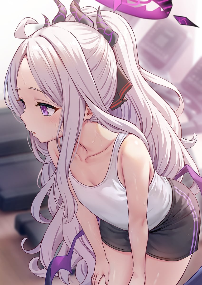 hina (blue archive) drawn by milkshakework
