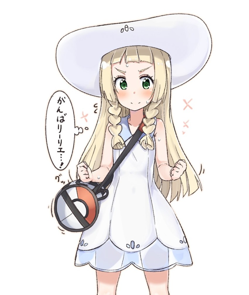 lillie (pokemon and 1 more) drawn by nonono_mino