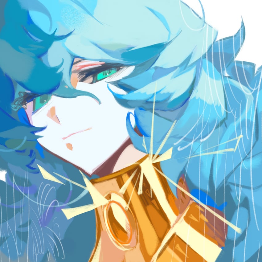 poseidon and julian solo (saint seiya) drawn by snowflake_(diodarja)
