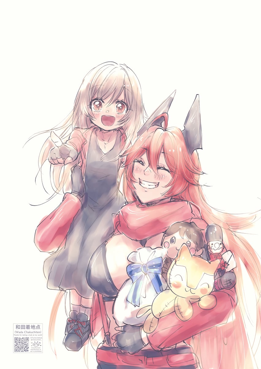 rapi and red hood (goddess of victory: nikke) drawn by wada_chakuchiten