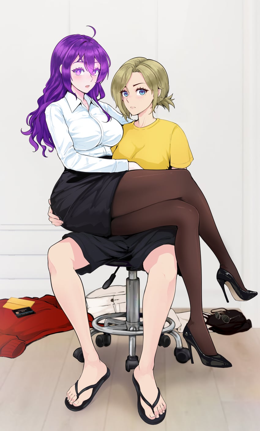 miyaura sanshio and eve han (original) drawn by beifeng_han