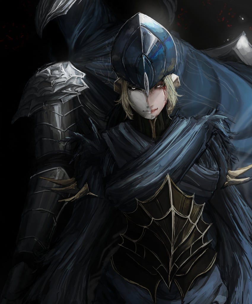 artorias the abysswalker and lord's blade ciaran (dark souls and 1 more) drawn by satsu-strive