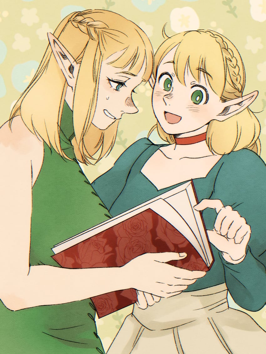 marcille donato and pattadol (dungeon meshi) drawn by tama_._kogifu