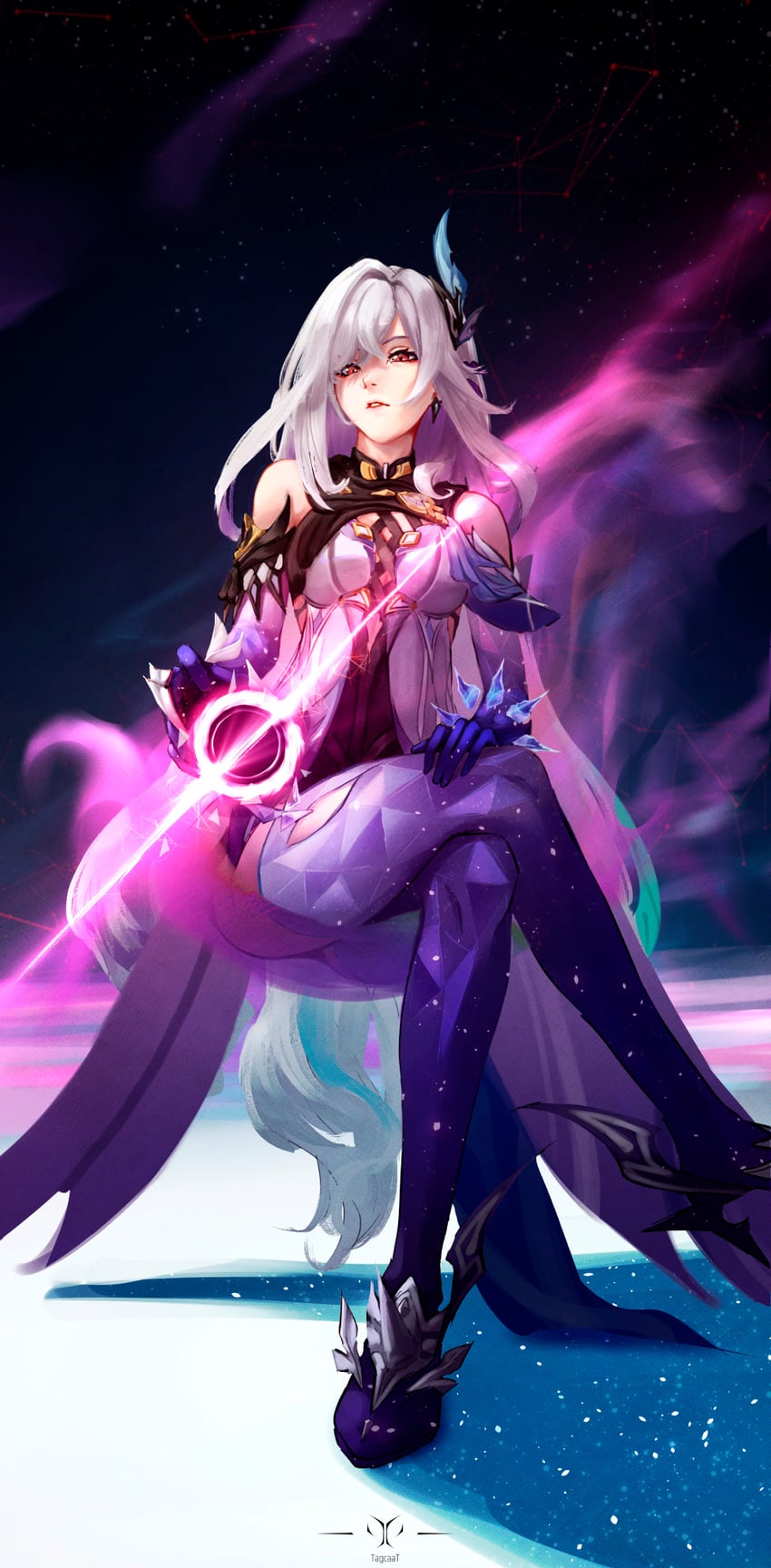 skirk (genshin impact) drawn by tagcaat