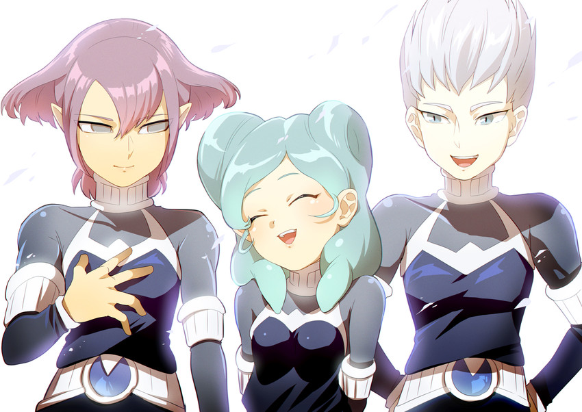 beta, alpha, and gamma (inazuma eleven and 2 more) drawn by yanyo_(ogino_atsuki)