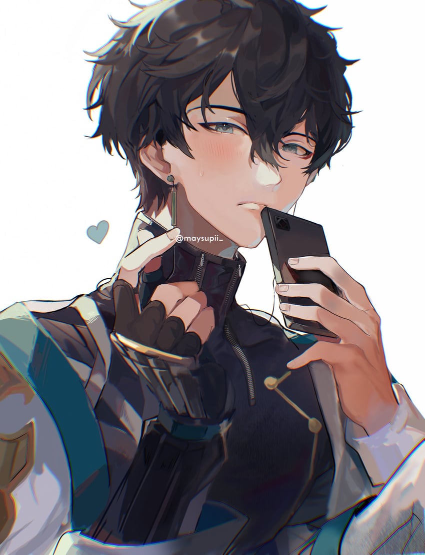 dan heng (honkai and 1 more) drawn by maysupii