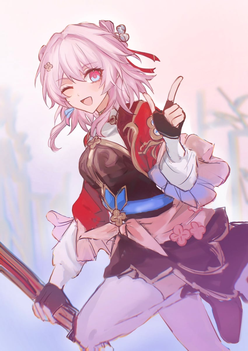 march 7th (honkai and 1 more) drawn by fu_ga_(vivi912912)
