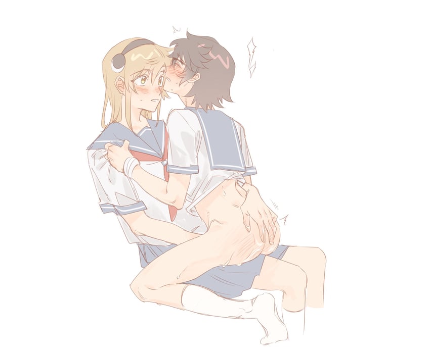 momijiyama teru and koishikawa iko (shy) drawn by jiguang_haibao