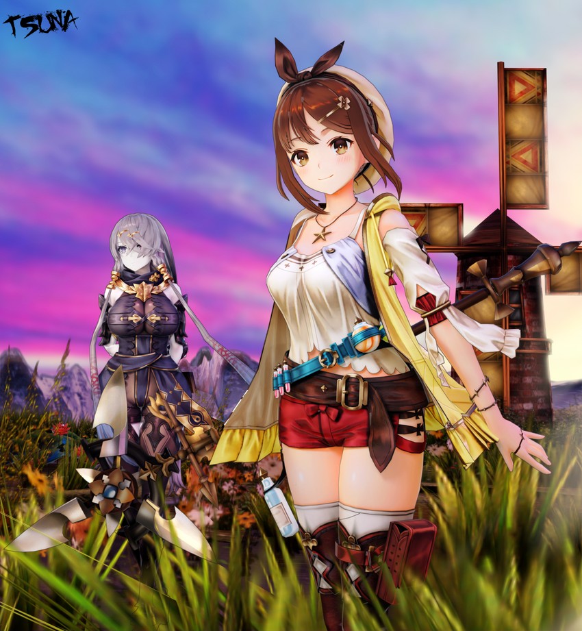 reisalin stout and lila decyrus (atelier and 2 more) drawn by saskeni