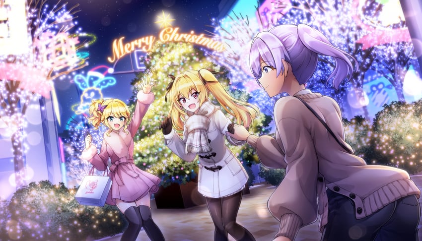 izumi kiri, kazami ellen, and souma hayate (dolphin wave) drawn by ootomo_takuji