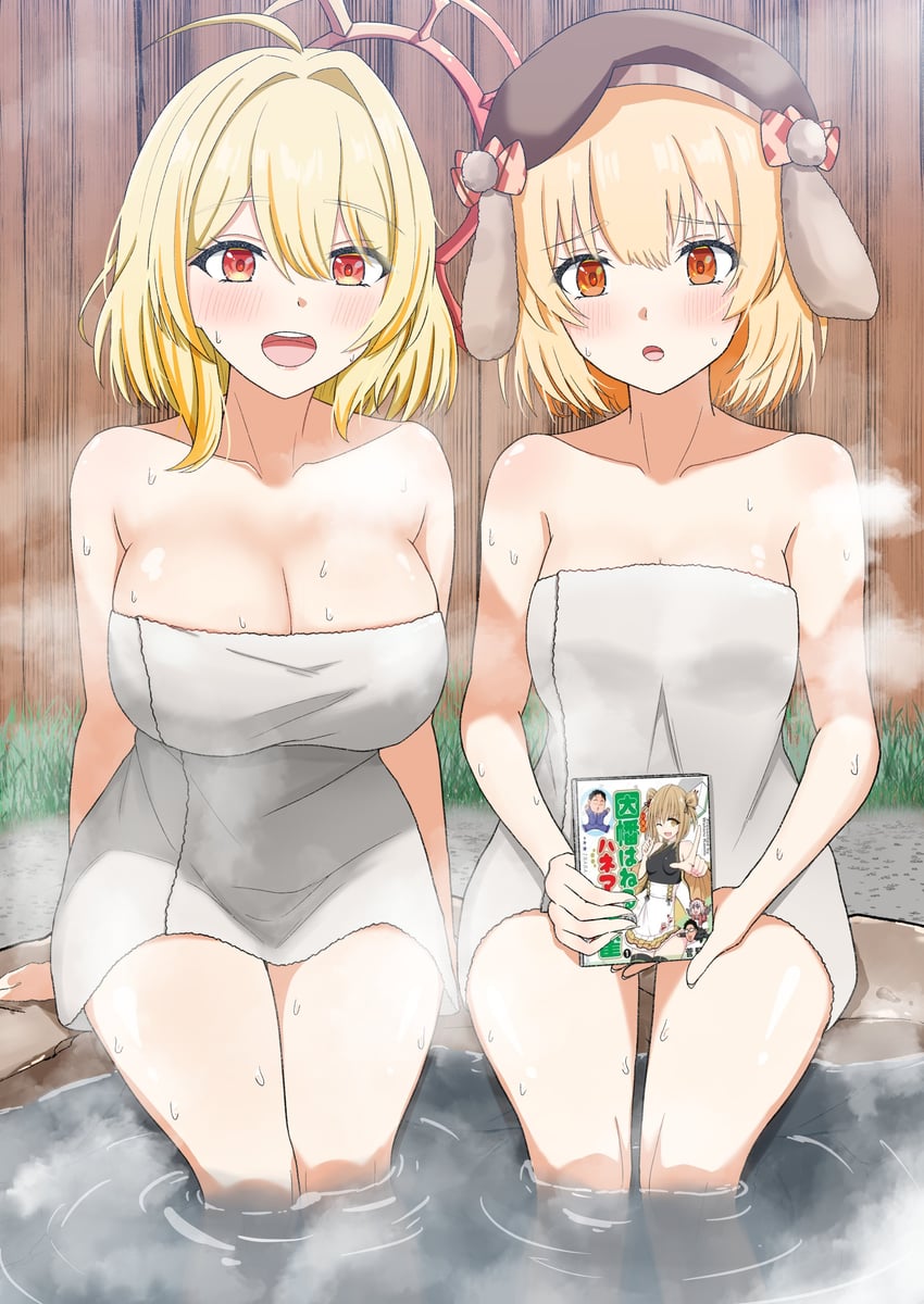 inaba haneru and hinata mashu (nanashi inc.) drawn by noku_(kuno_noko_v)
