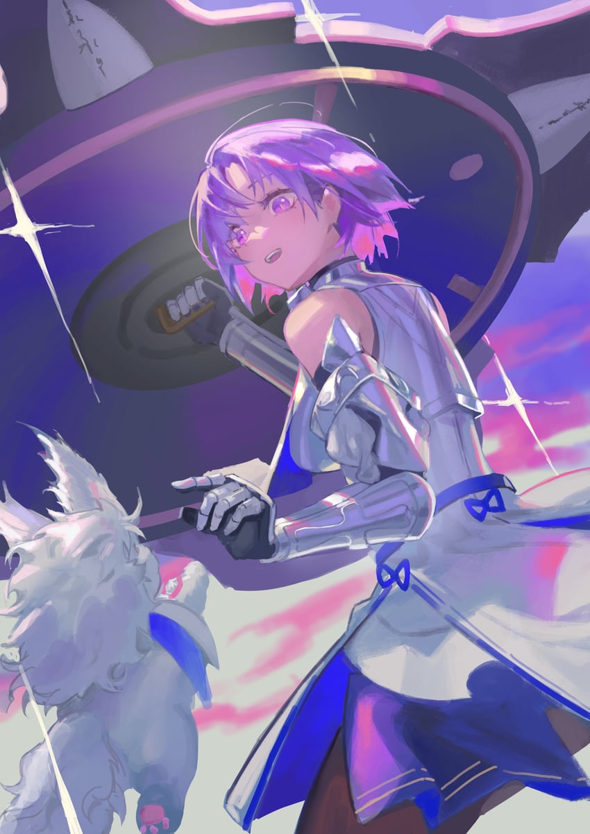 mash kyrielight and fou (fate and 1 more) drawn by dayday2333
