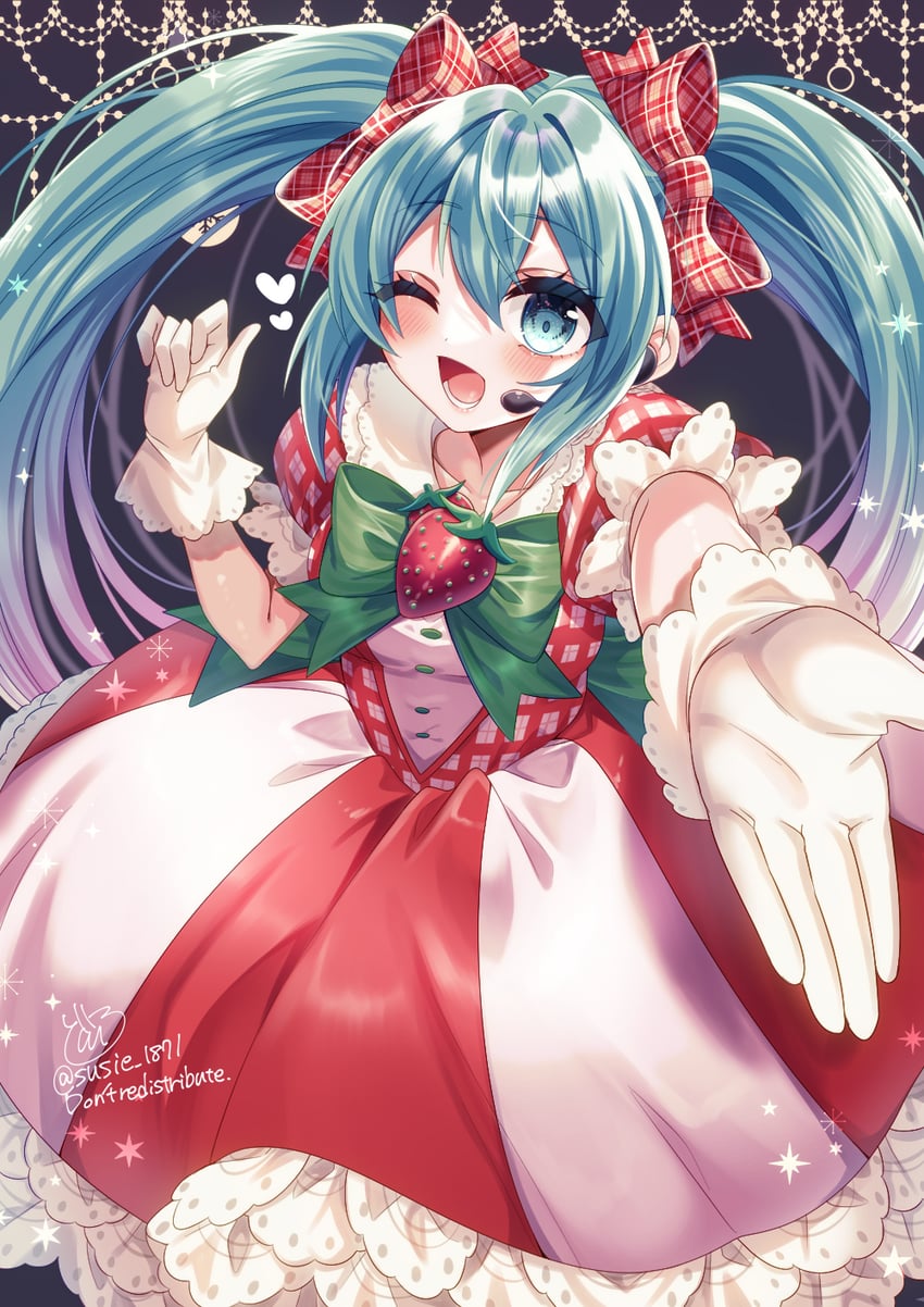 hatsune miku (vocaloid) drawn by doroshii