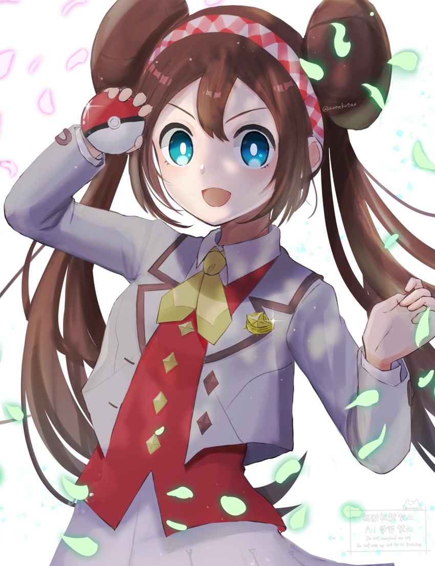 rosa (pokemon and 1 more) drawn by aoneko4ao_(edwf7745)