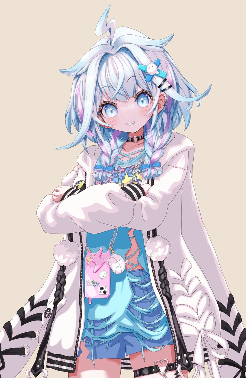 mizumiya su (hololive and 1 more) drawn by lingmu