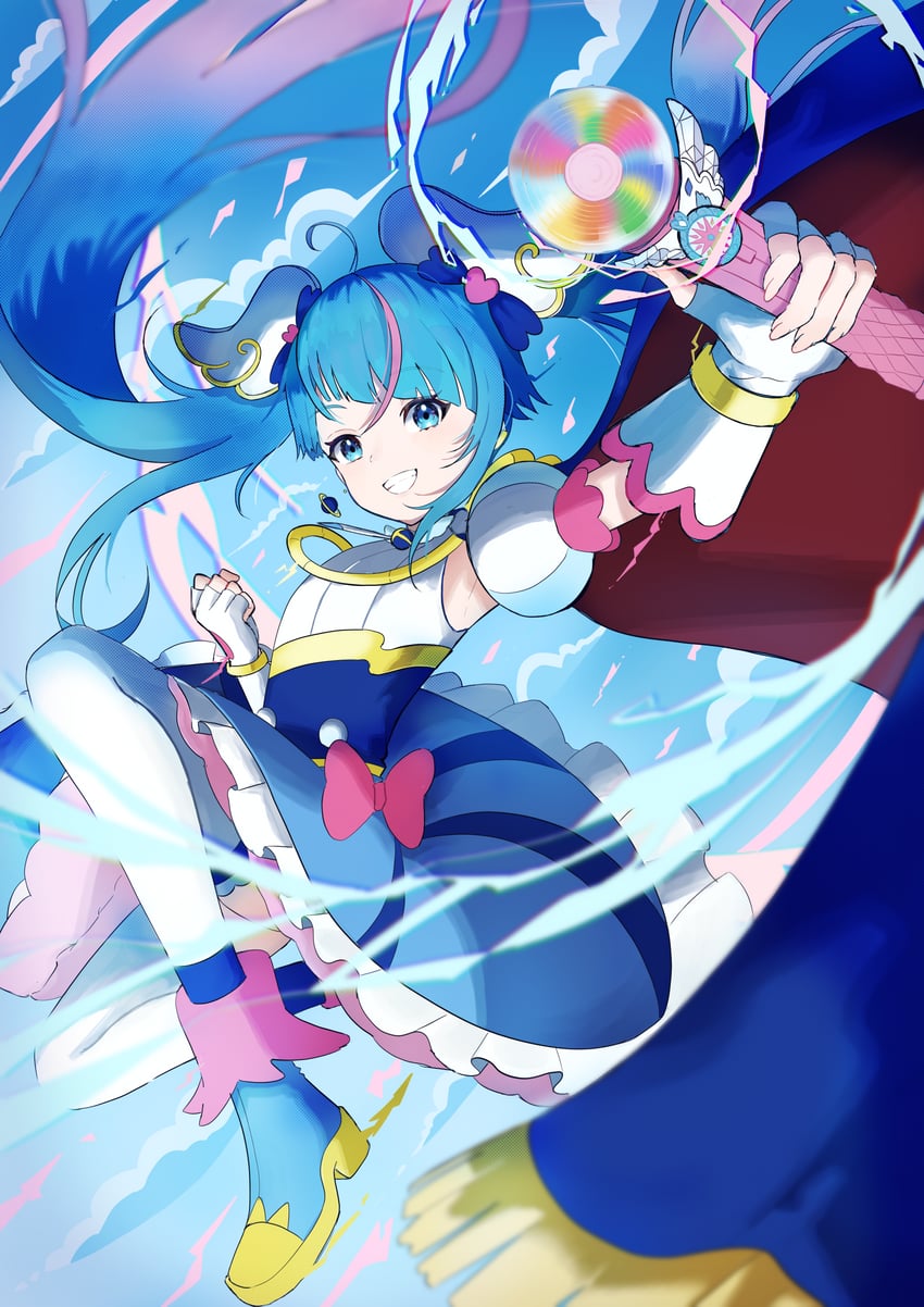 sora harewataru and cure sky (precure and 1 more) drawn by madofuki