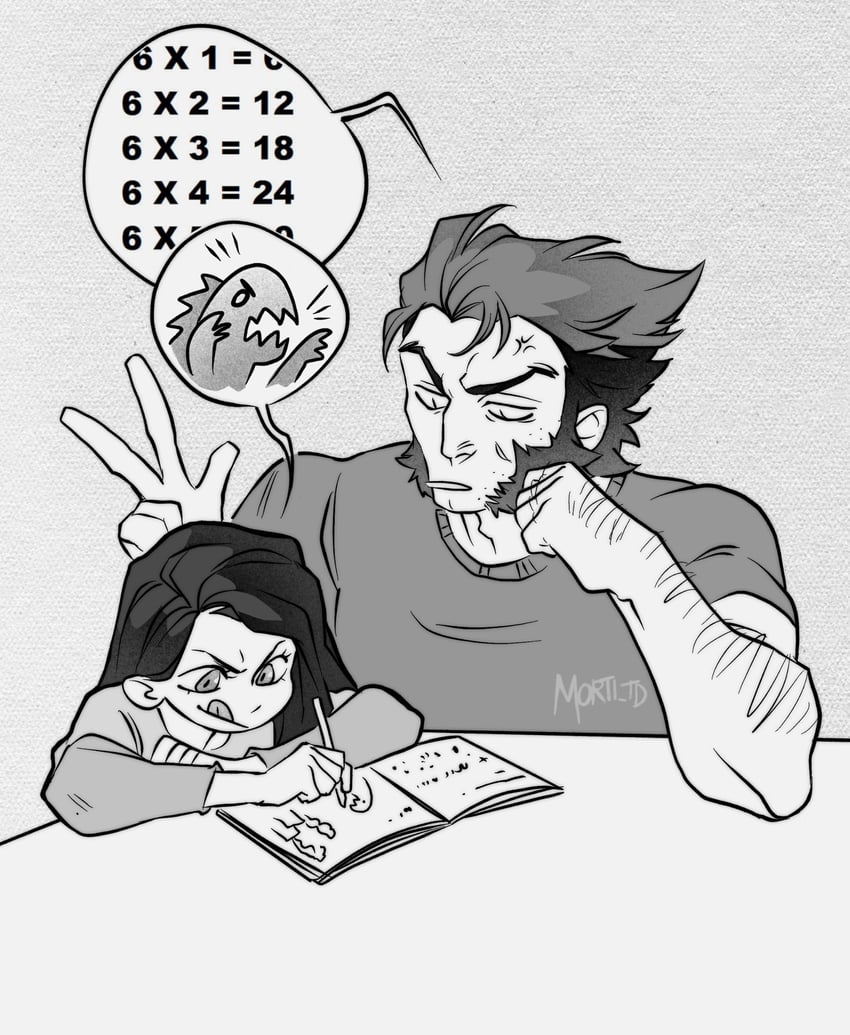 wolverine, x-23, and laura kinney (marvel and 1 more) drawn by morti_td