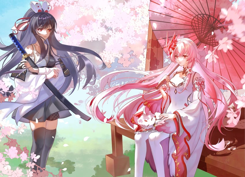 fu hua and hokushin mei (honkai and 1 more) drawn by shi_yu_feng