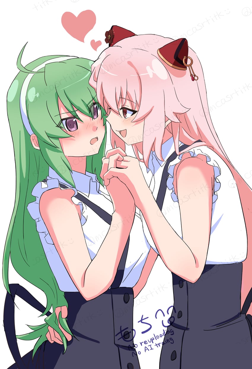 tanaka ichi and endou araya (assault lily) drawn by mochi_(mcasrtitk)