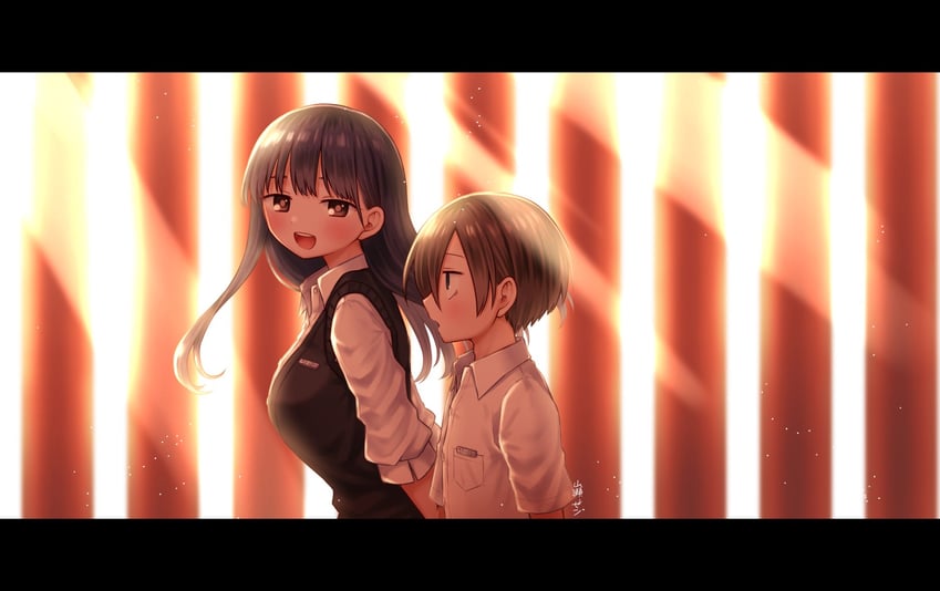yamada anna and ichikawa kyoutarou (boku no kokoro no yabai yatsu) drawn by zeroasann