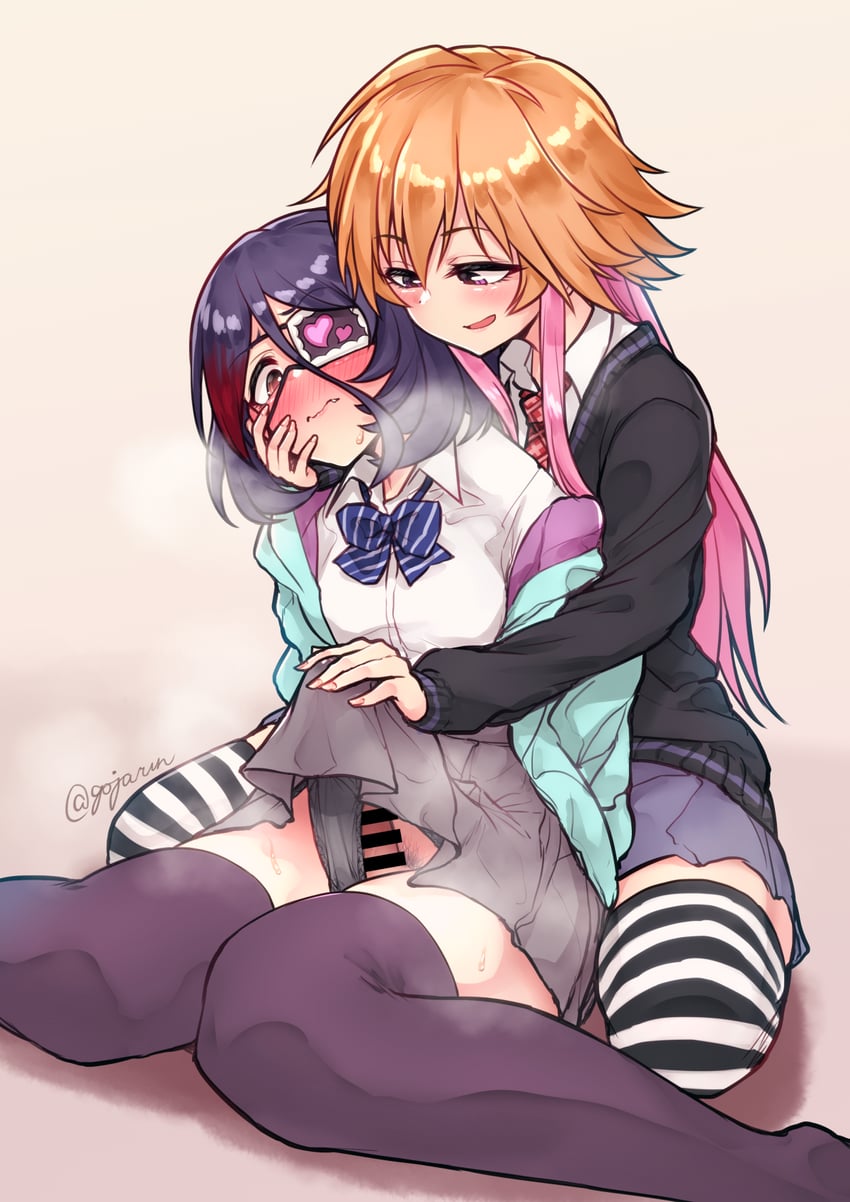 ninomiya asuka and hayasaka mirei (idolmaster and 1 more) drawn by gojarun
