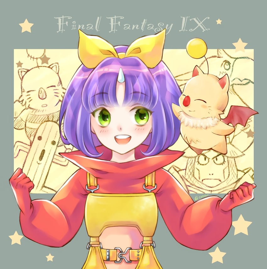 moogle, eiko carol, sabotender, adelbert steiner, and mog (final fantasy and 1 more) drawn by quichi_91