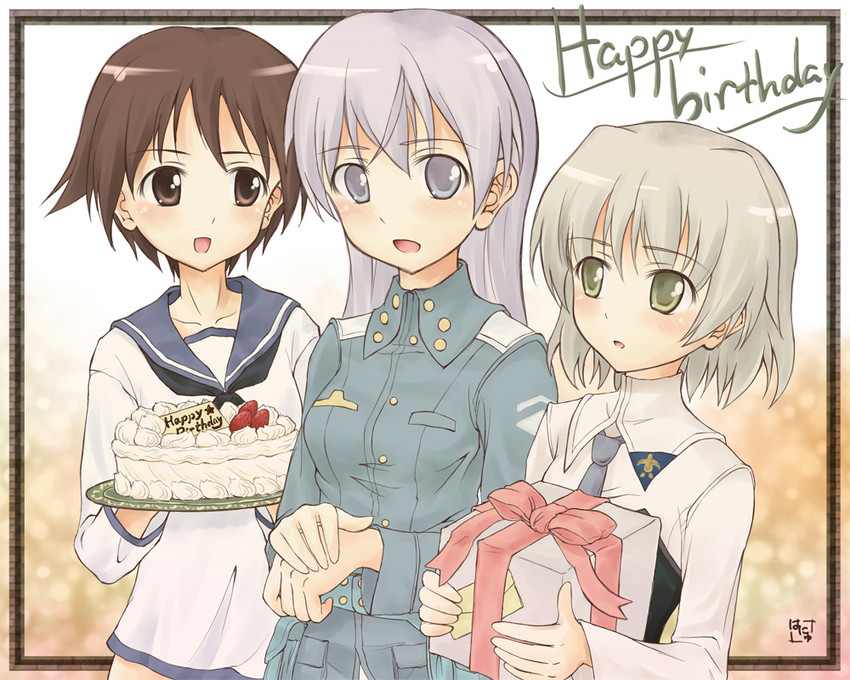 sanya v. litvyak, eila ilmatar juutilainen, and miyafuji yoshika (world witches series and 1 more) drawn by hanyu