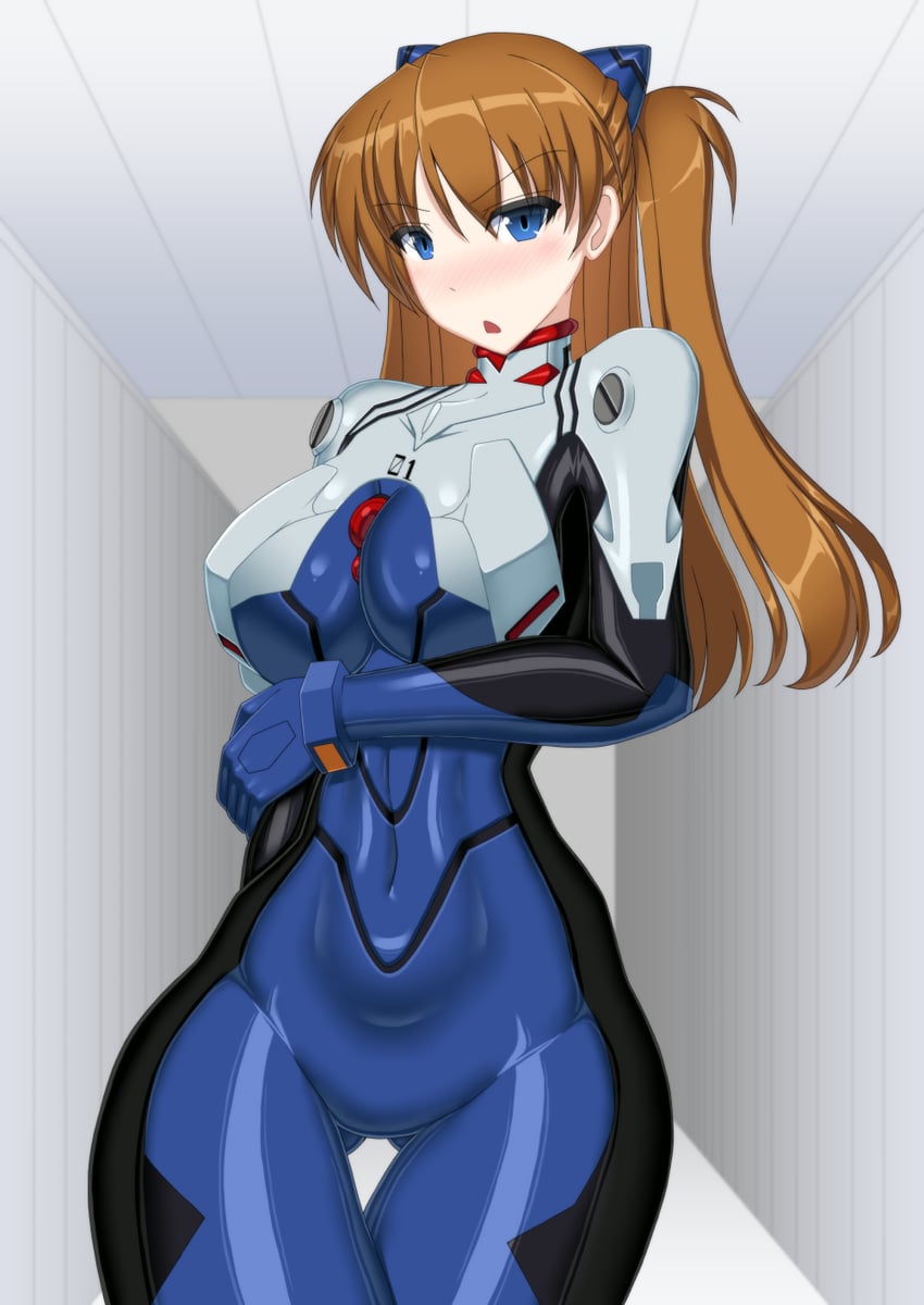 souryuu asuka langley and ikari shinji (neon genesis evangelion) drawn by fuuki_(misty_wind)
