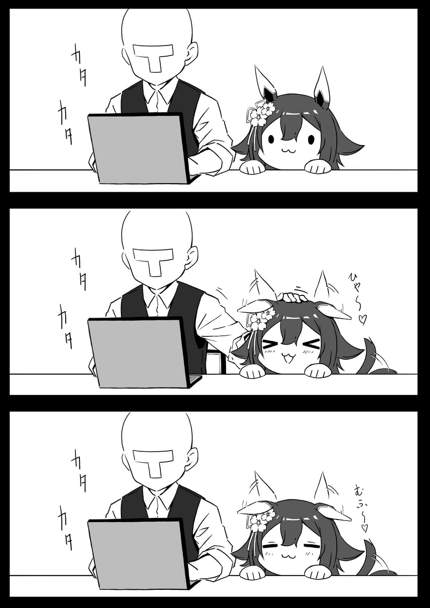 trainer, t-head trainer, and sakura chiyono o (umamusume) drawn by yamaki_anp