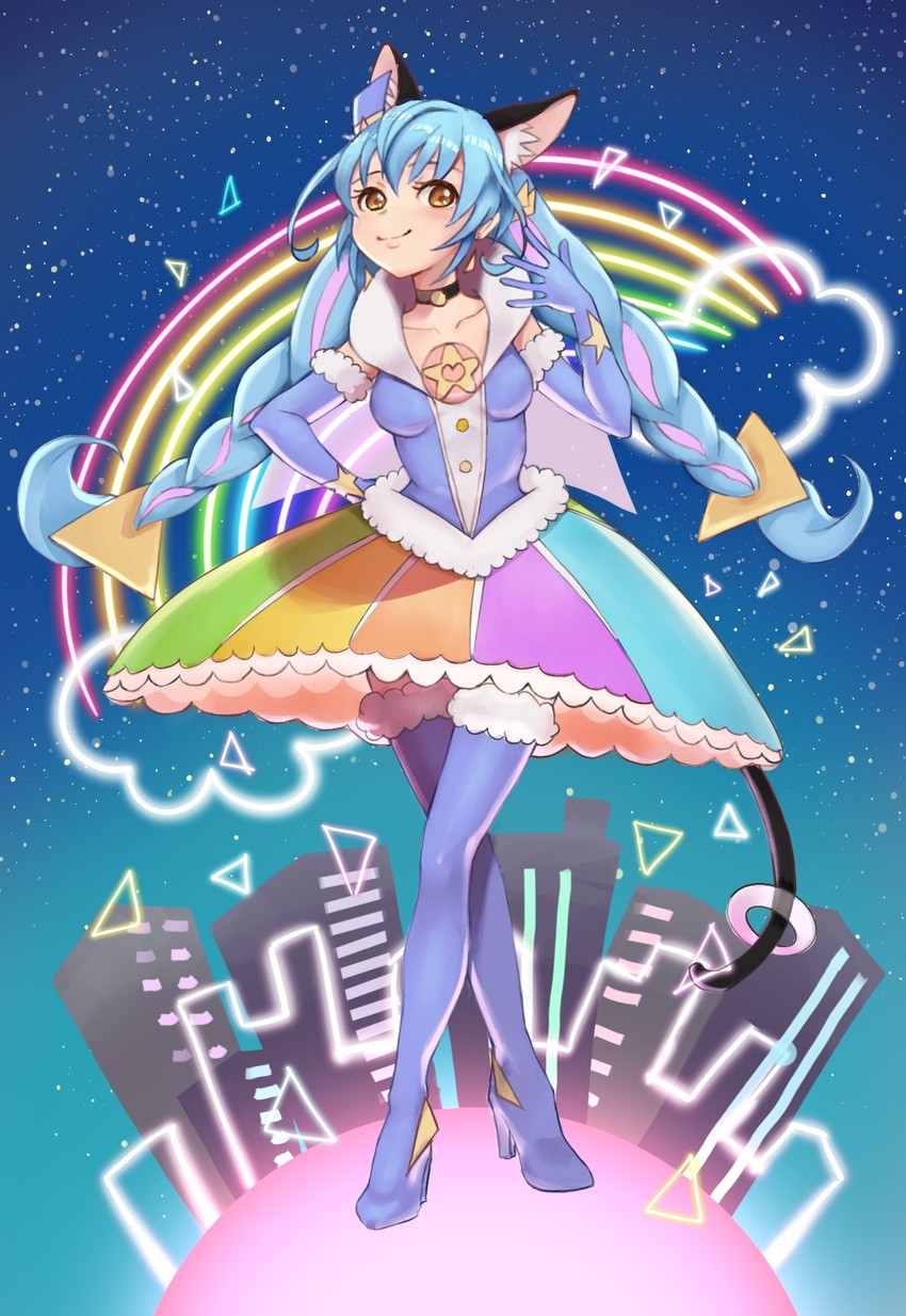 yuni and cure cosmo (precure and 1 more) drawn by mogukichi_aka