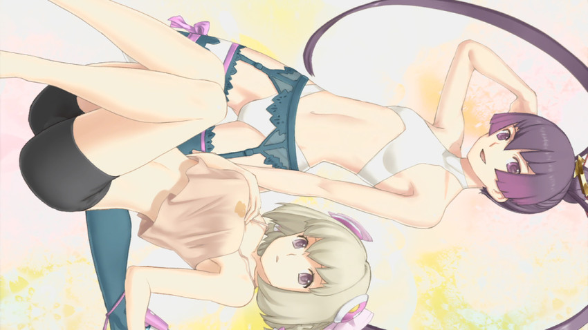 saki and finnel (ar tonelico and 1 more) drawn by nagi_ryou