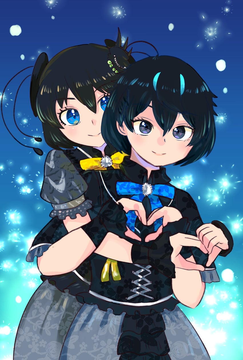 superb bird-of-paradise and western parotia (kemono friends and 1 more) drawn by ma2uastro